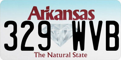 AR license plate 329WVB
