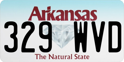 AR license plate 329WVD