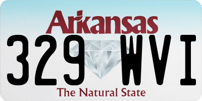 AR license plate 329WVI