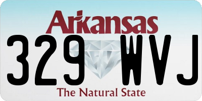 AR license plate 329WVJ