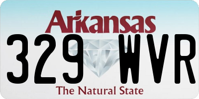AR license plate 329WVR