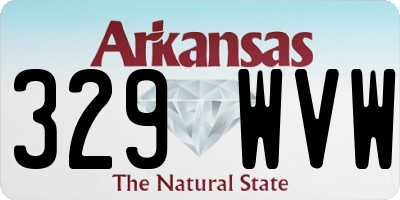 AR license plate 329WVW