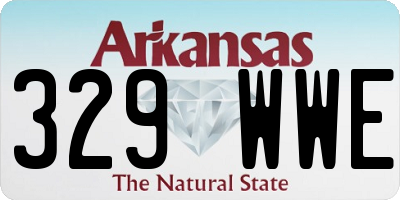 AR license plate 329WWE