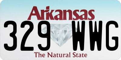 AR license plate 329WWG