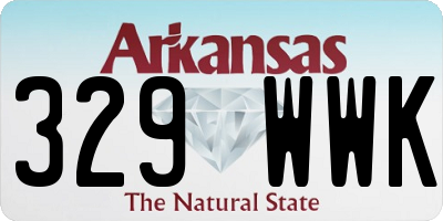 AR license plate 329WWK