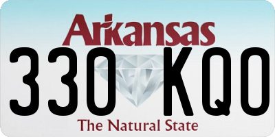 AR license plate 330KQO