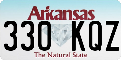 AR license plate 330KQZ