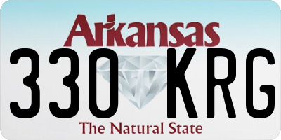 AR license plate 330KRG