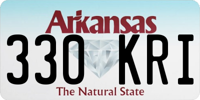 AR license plate 330KRI