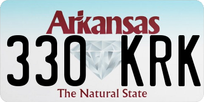 AR license plate 330KRK