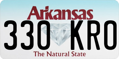 AR license plate 330KRO