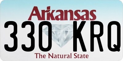 AR license plate 330KRQ