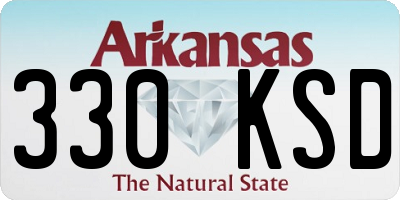 AR license plate 330KSD