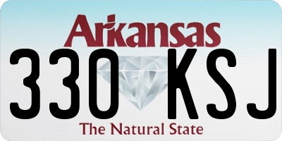 AR license plate 330KSJ