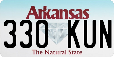 AR license plate 330KUN