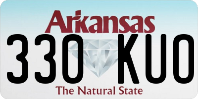 AR license plate 330KUO