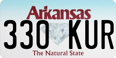AR license plate 330KUR