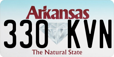 AR license plate 330KVN