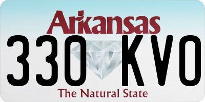 AR license plate 330KVO