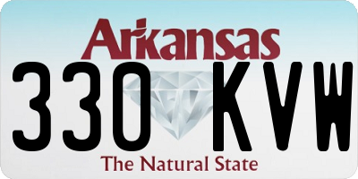 AR license plate 330KVW
