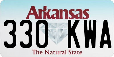 AR license plate 330KWA