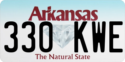 AR license plate 330KWE