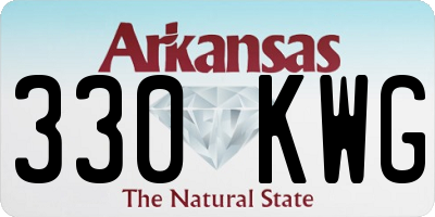 AR license plate 330KWG