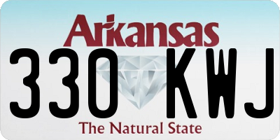 AR license plate 330KWJ