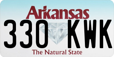 AR license plate 330KWK