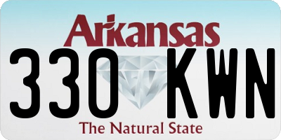 AR license plate 330KWN