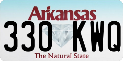 AR license plate 330KWQ