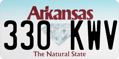 AR license plate 330KWV