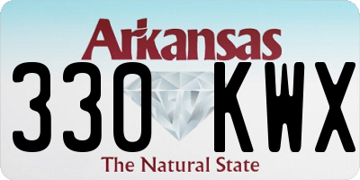 AR license plate 330KWX