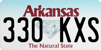 AR license plate 330KXS