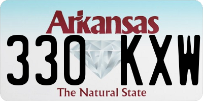 AR license plate 330KXW