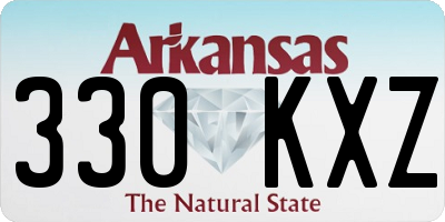 AR license plate 330KXZ
