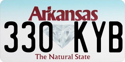 AR license plate 330KYB