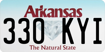 AR license plate 330KYI