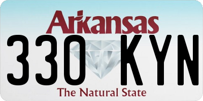 AR license plate 330KYN