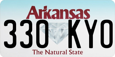 AR license plate 330KYO