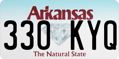 AR license plate 330KYQ