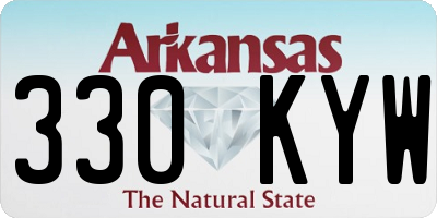 AR license plate 330KYW