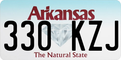 AR license plate 330KZJ