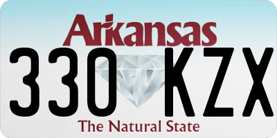 AR license plate 330KZX