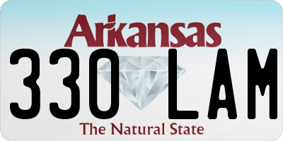 AR license plate 330LAM