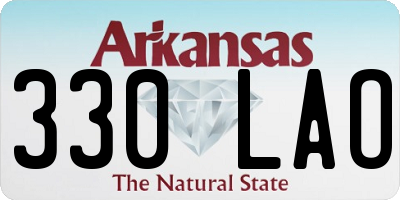 AR license plate 330LAO