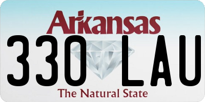 AR license plate 330LAU