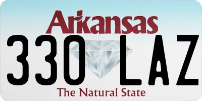 AR license plate 330LAZ