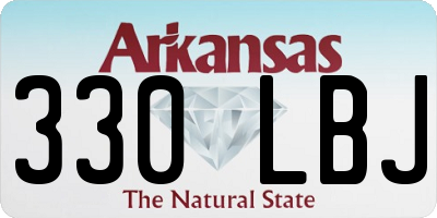 AR license plate 330LBJ