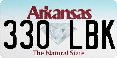 AR license plate 330LBK